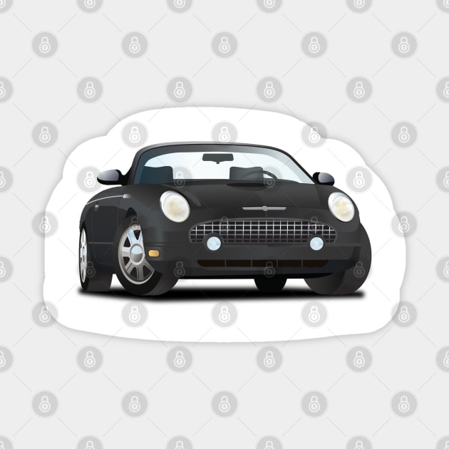 2002-2005 Ford Thunderbird Black Sticker by PauHanaDesign